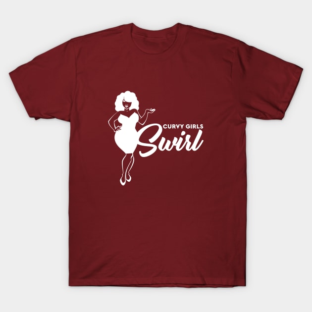 Curvy Girls Swirl T-Shirt by CurvyGirlsSwirl2018